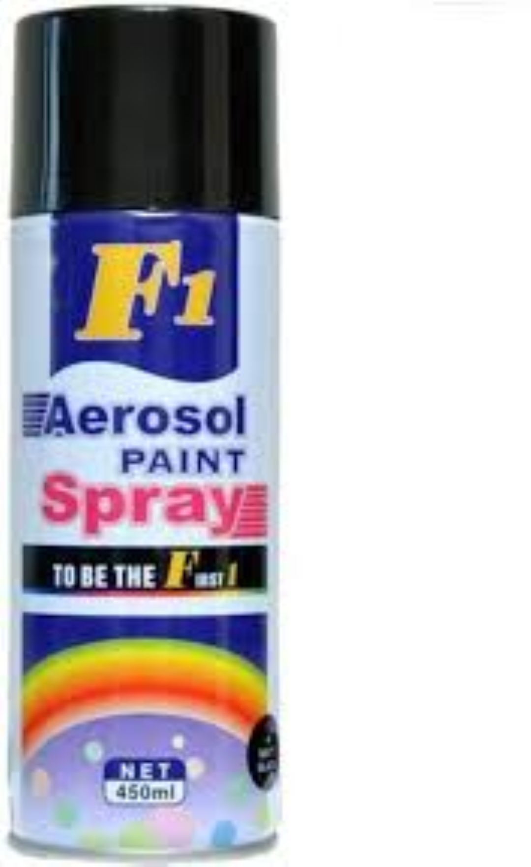 F1 AEROSOL PAINT SPRAY BLACK